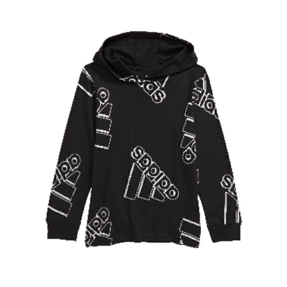 Adidas Kids Double Exposed Hooded
Tee, sweater (Toddler/Little Kids) size 3T new